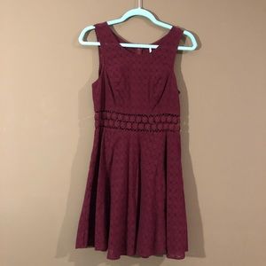 Free People 'Daisy' Lace Fit & Flare Dress sz 10